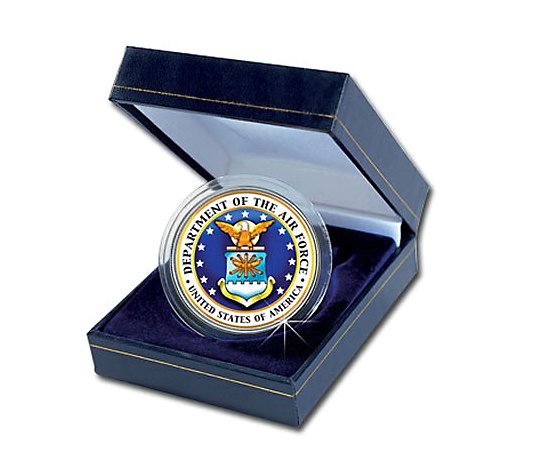 Armed Forces Commemorative Colorized JFK Half Dollar Air Forc