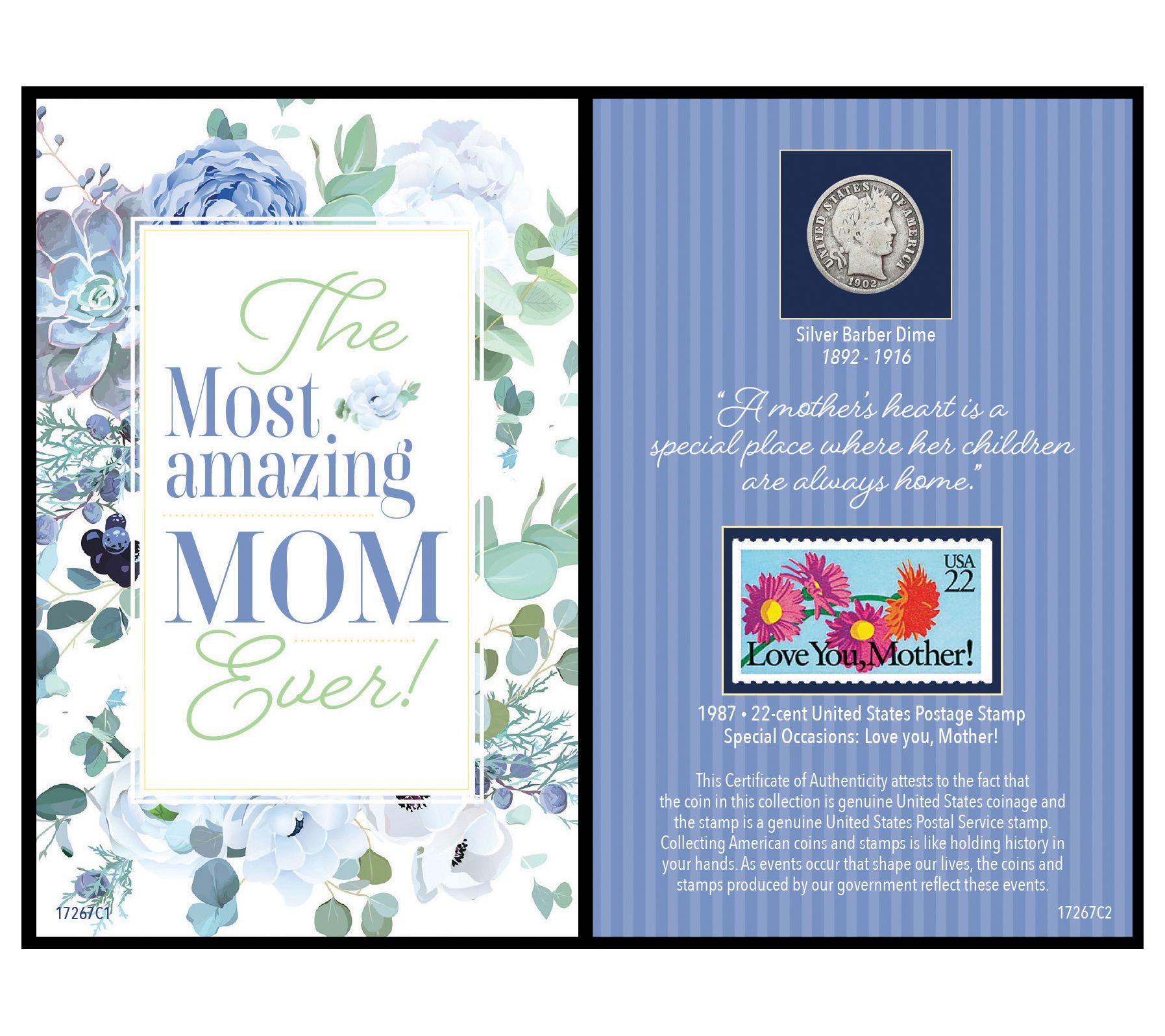 American Coin Treasures Coin and Stamp Mother Greeting Card