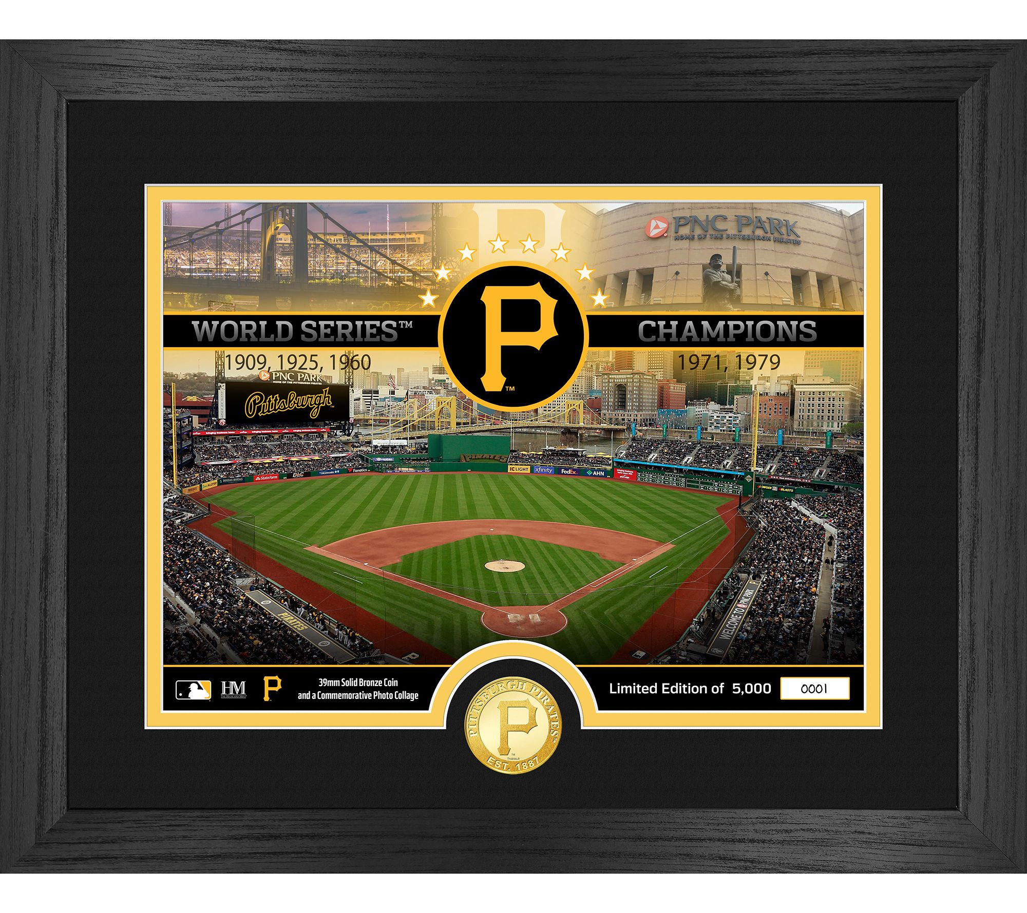 Highland Mint Pittsburgh Pirates Bronze Coin Stadium Mint