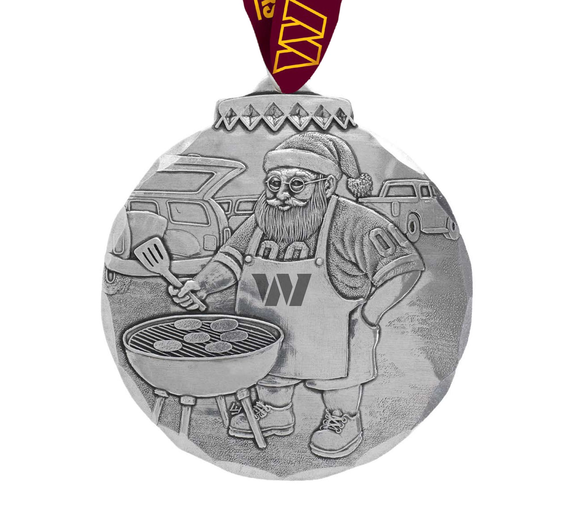 Wendell August NFL Santa's Sizzlin Tailgate Ornament