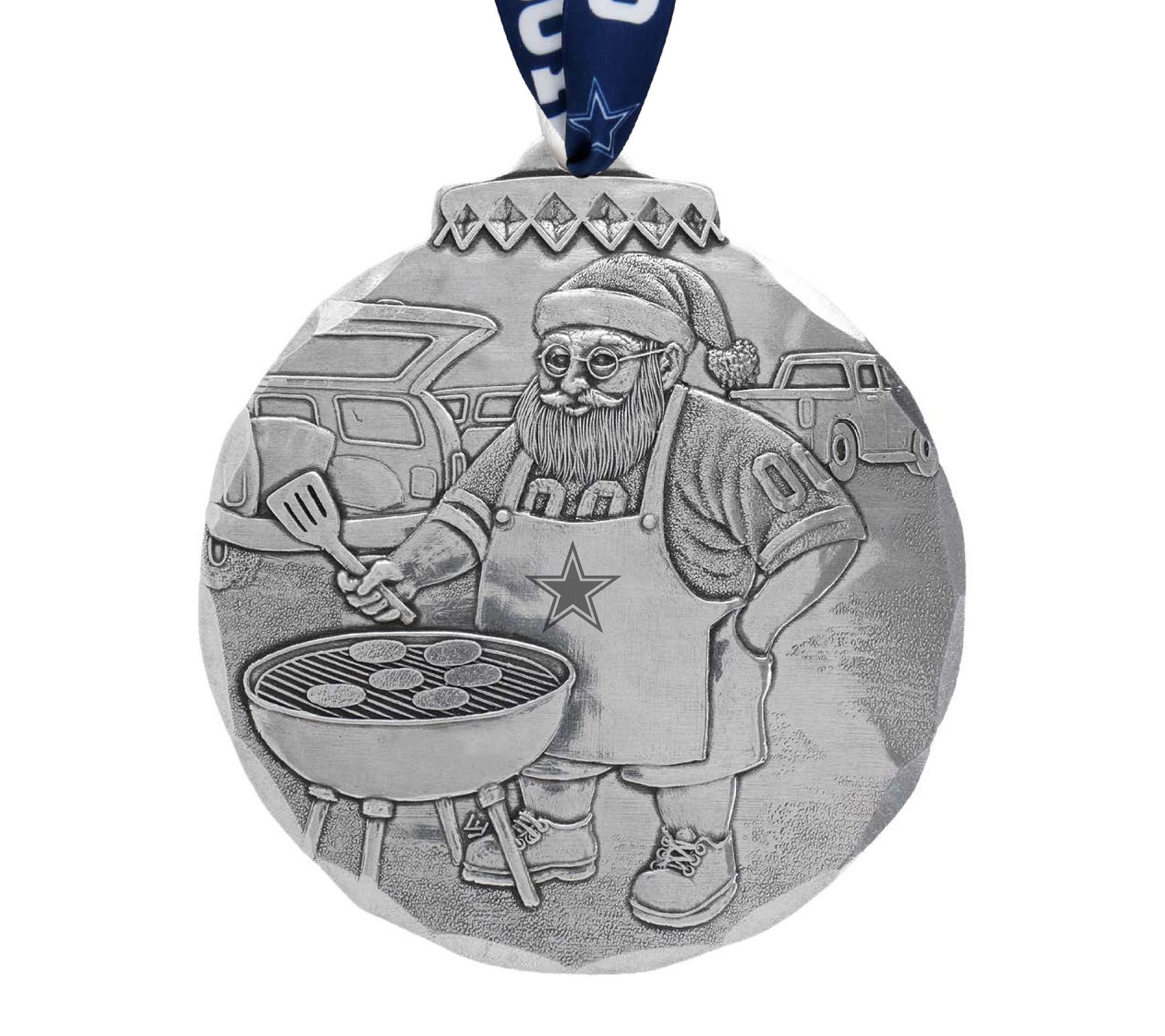 Wendell August NFL Santa's Sizzlin Tailgate Ornament