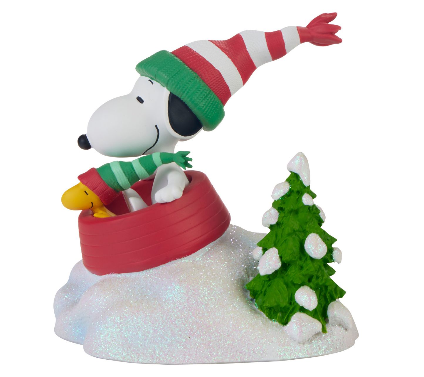 Precious Moments Peanuts Snoopy Sledding Figurine