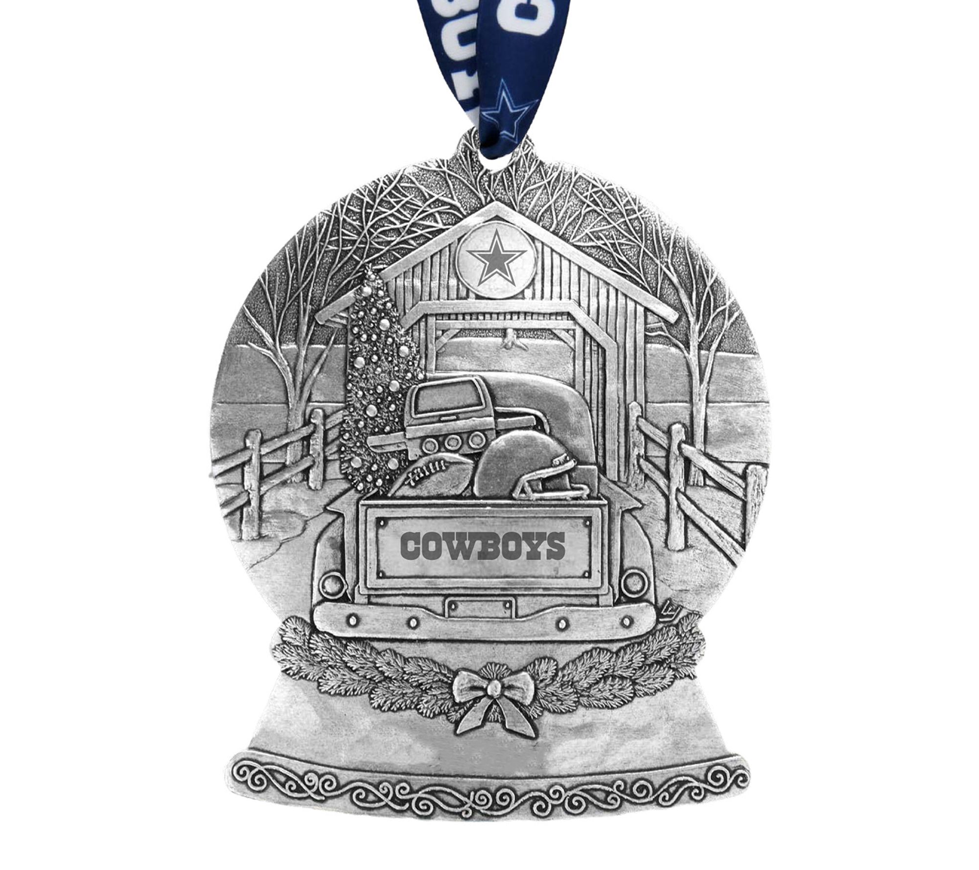 Wendell August NFL Tailgate Truck Snow Globe Ornament