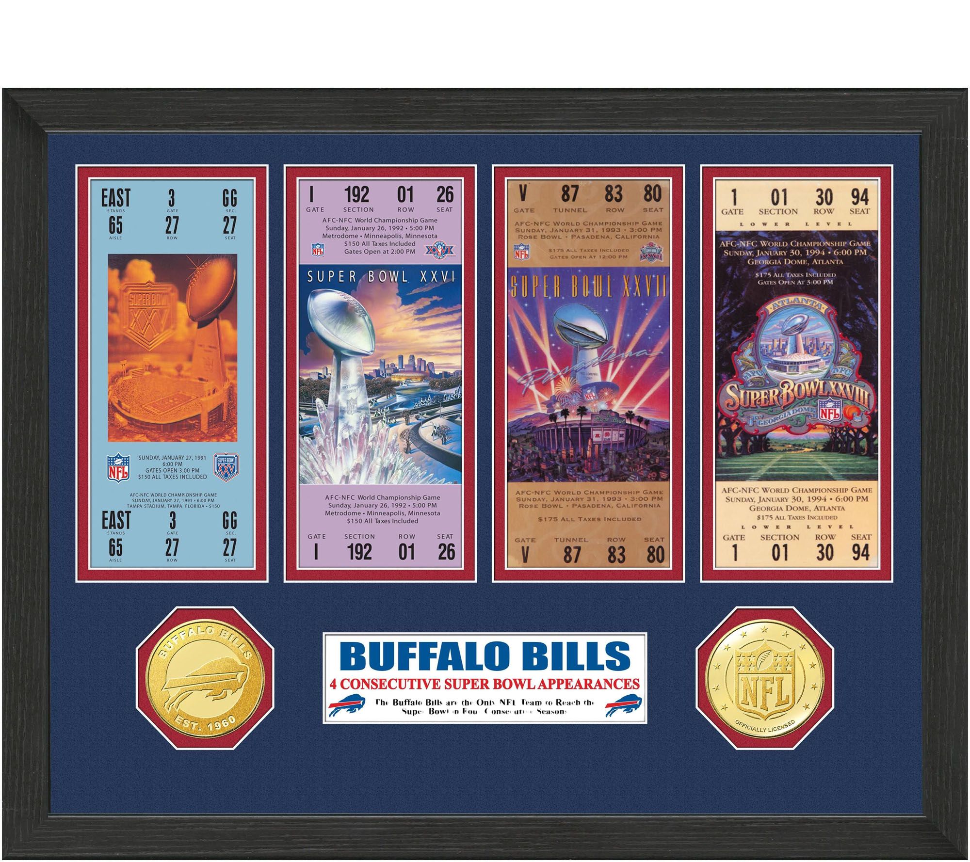 Buffalo Bills 4 Super Bowl Ticket -