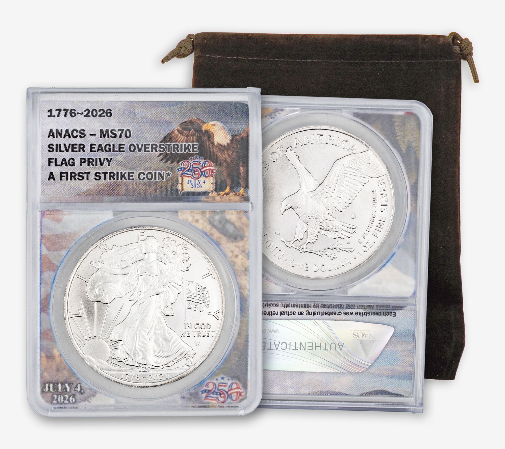 2026 Denver Daniel Carr Dual Date OverstrikeFlag ANACS 70