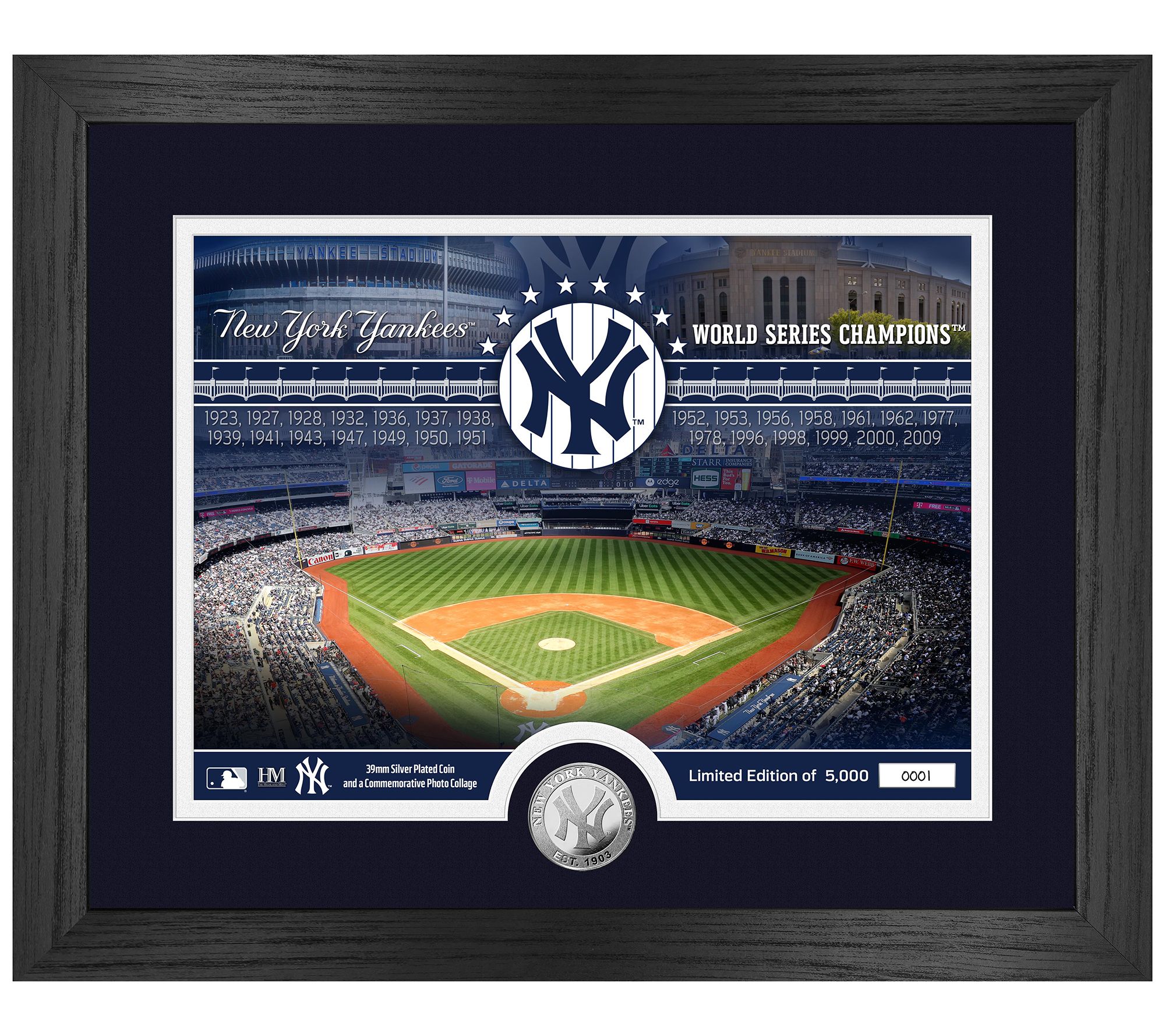 Highland Mint New York Yankees Silver Coin Photo Mint