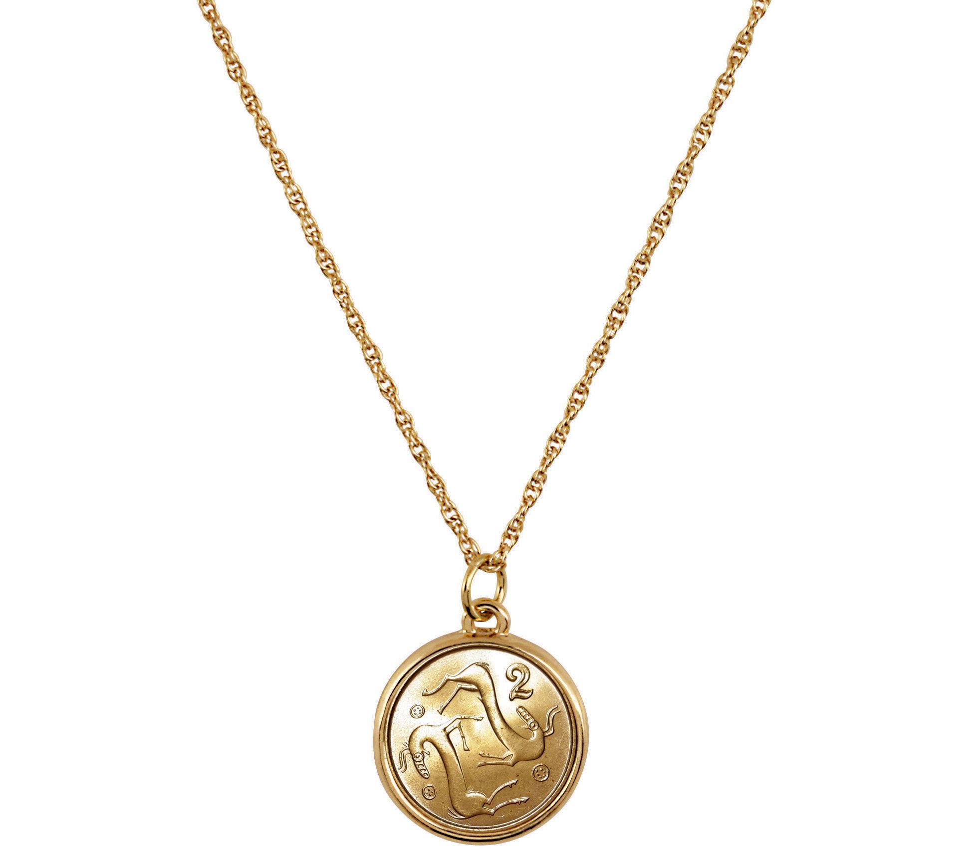 American Coin Treasures Two Goats Coin Pendant - QVC.com
