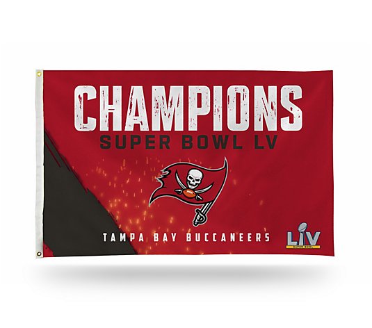 Buccaneers 2021 Super Bowl LV Champs Banner Flag