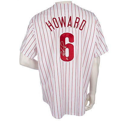 Ryan Howard Autographed 2008 World Series Jersey 