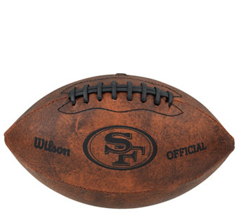 NFL Vintage Throwback 9" Leather Football
