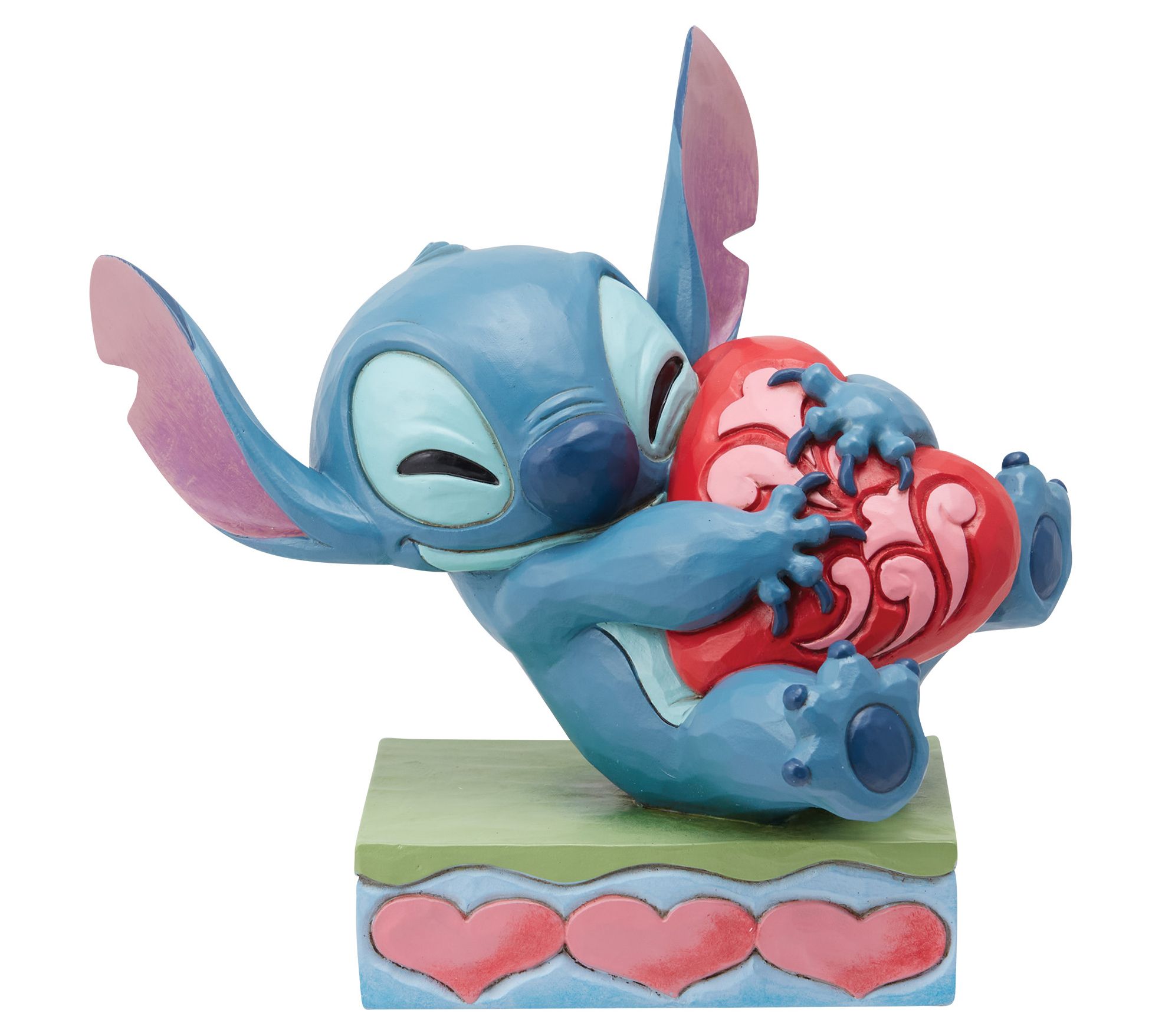 Disney Traditions Stitch Hugging Heart