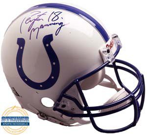 Peyton Manning Autographed Riddell Colts Helmet 