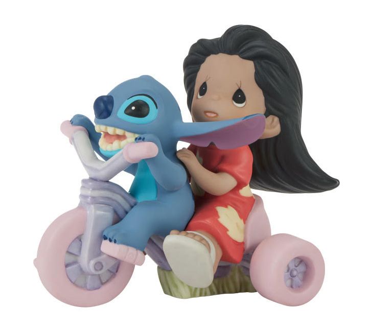 Precious Moments Disney Lilo and Stitch RidingBig Wheel