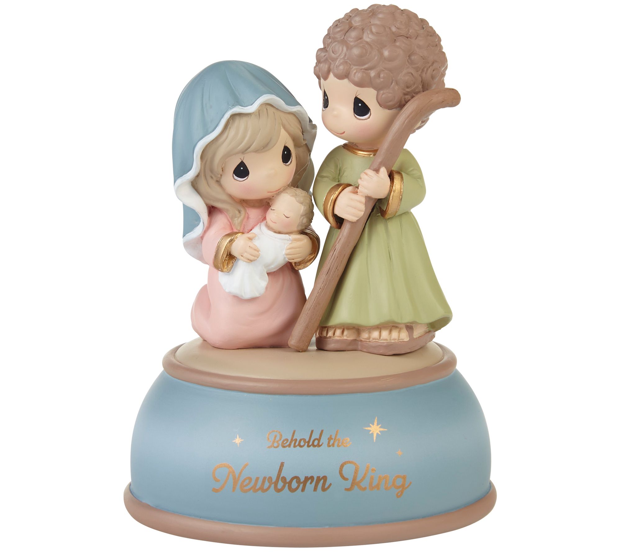 Precious Moments Behold The Newborn King Musica l