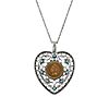 Indian Cent Vintage Heart Coin Pendant