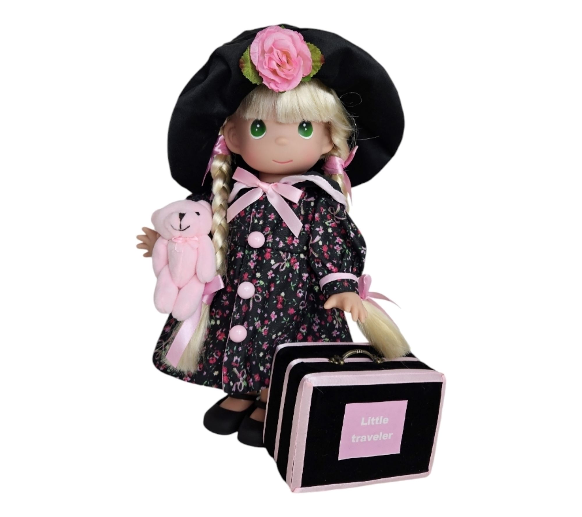 Precious Moments Blonde 12" Sweet Little Traveler