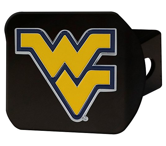 NCAA Black Metal Hitch Cover with 3D Color Emblem