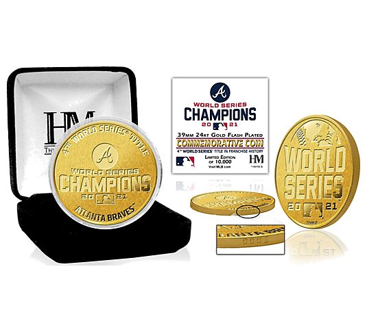 Atlanta Braves 2021 World Series Champions GoldMint Coin