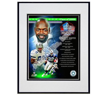 Emmitt Smith Signed Dallas Cowboys Celebration 8x10 Photo