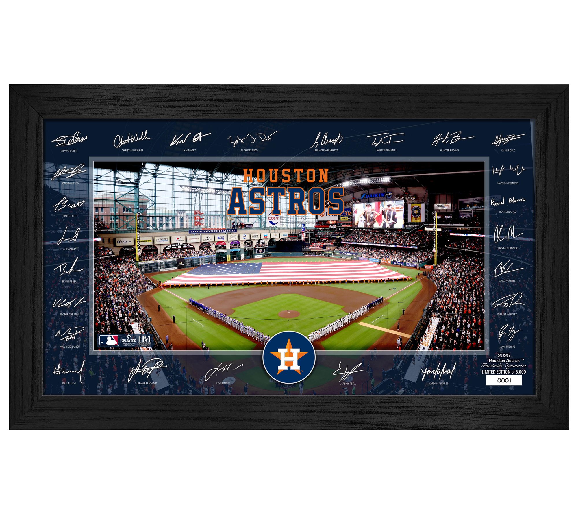 Highland Mint Houston Astros 2025 Signature Field Frame