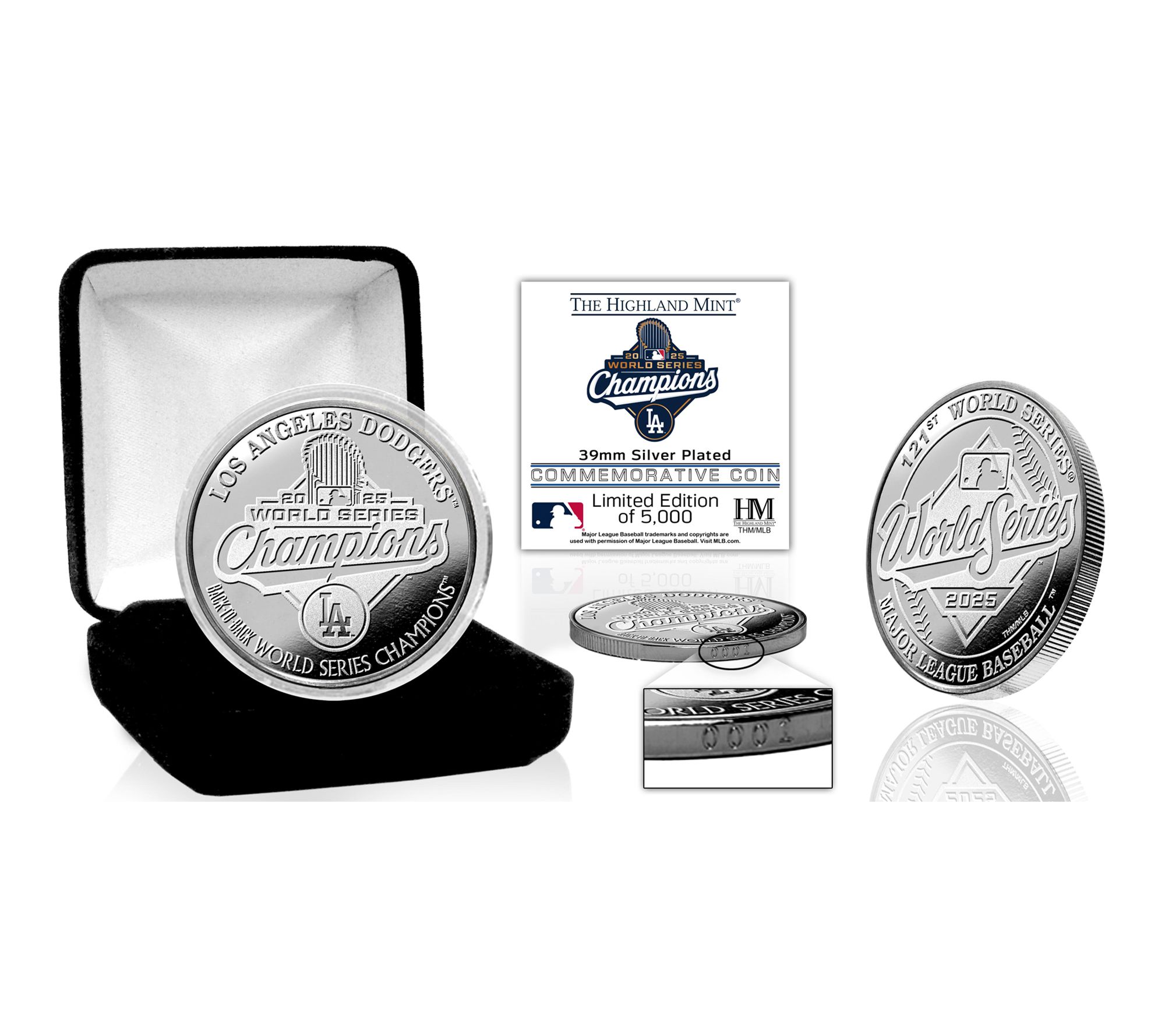 Highland Mint LA Dodgers '25 World Series Champs Coin