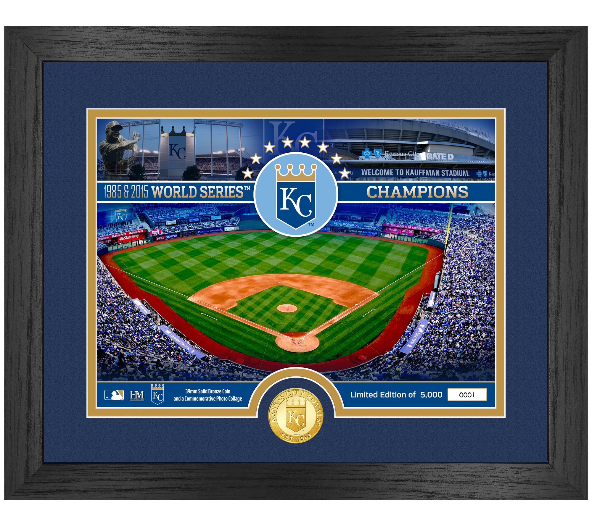 Highland Mint Kansas City Royals Bronze Coin Stadium Mint