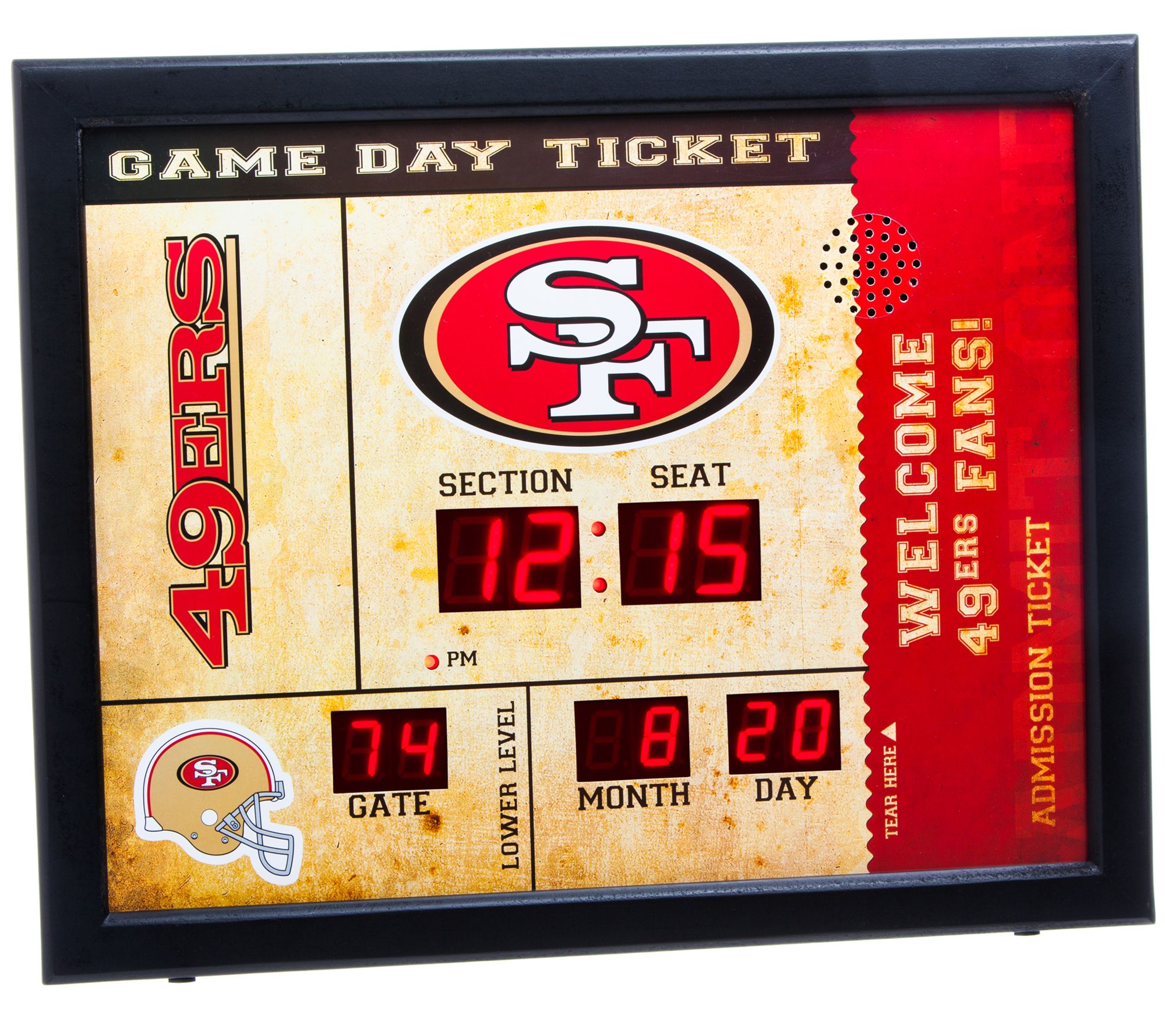 Team Sports America Nfl Bluetooth Scoreboard Wall Clock