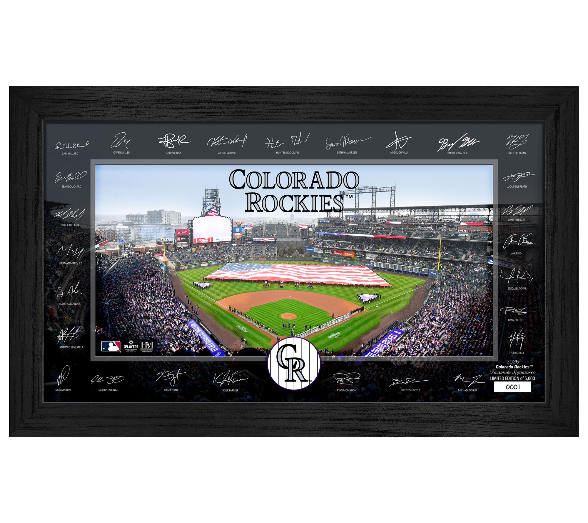 Highland Mint Colorado Rockies 2025 Signature Field Frame