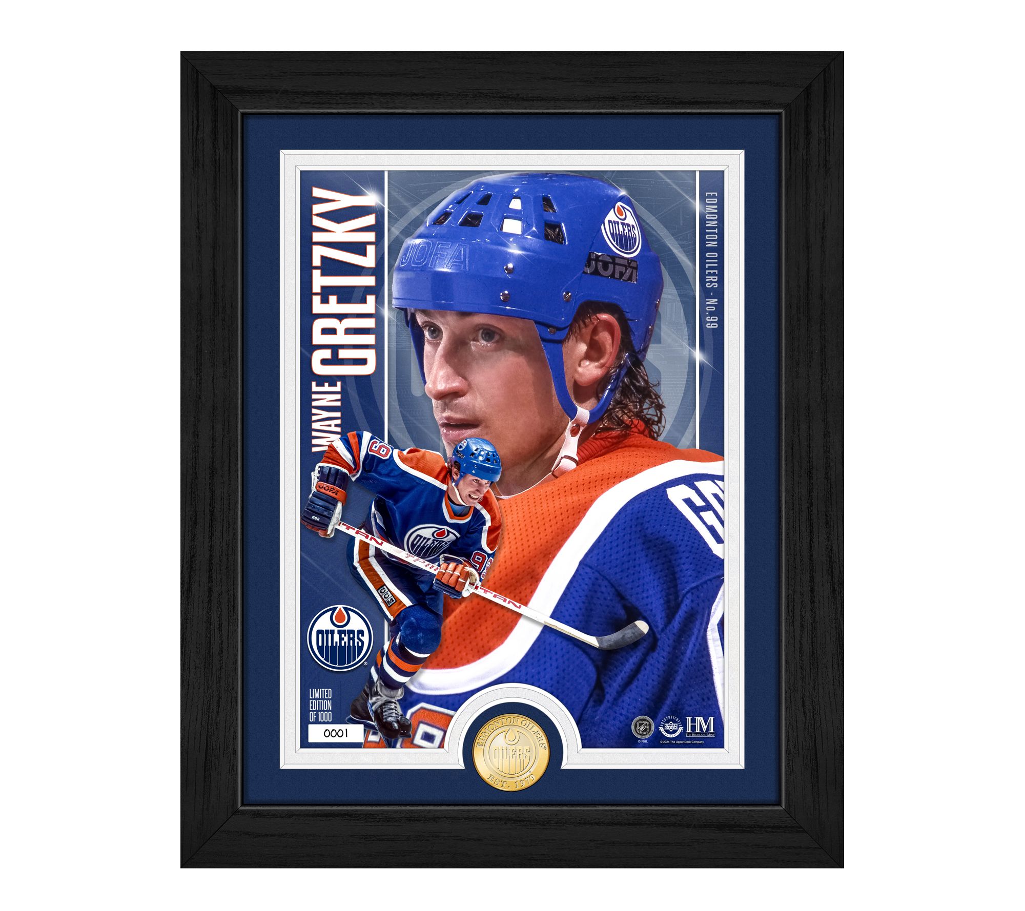 Highland Mint Wayne Gretzky Edmonton Oilers Bronze Coin