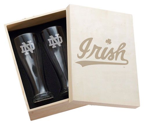 Wendell August NCAA 2pc Pilsner CollectorsBox Set