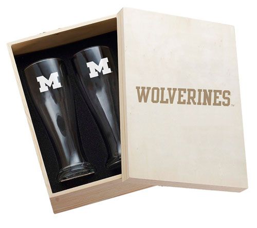 Wendell August NCAA 2pc Pilsner CollectorsBox Set