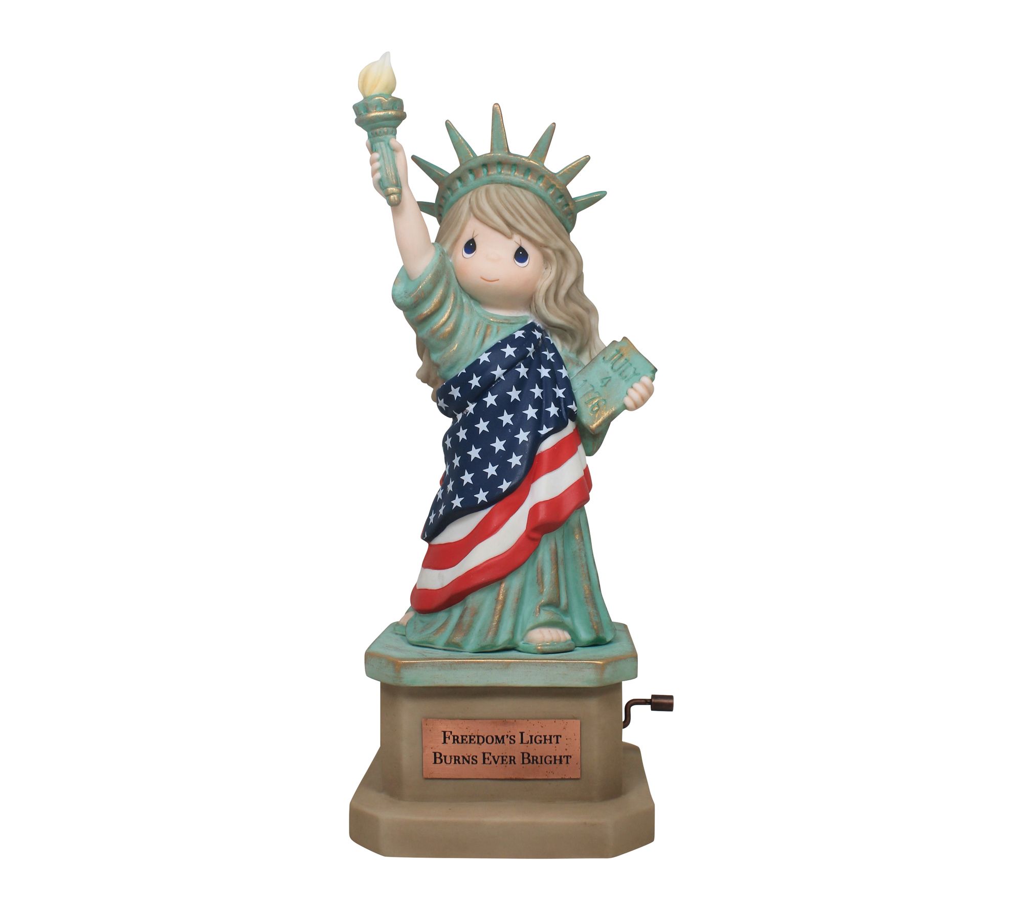Precious Moments Statue Of Liberty Musical Figure
