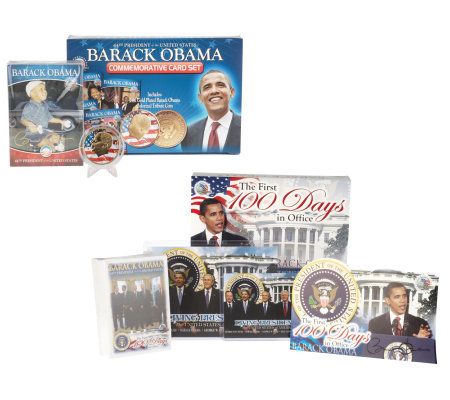 Barack Obama Presidential Commemorative Card Set — QVC.com