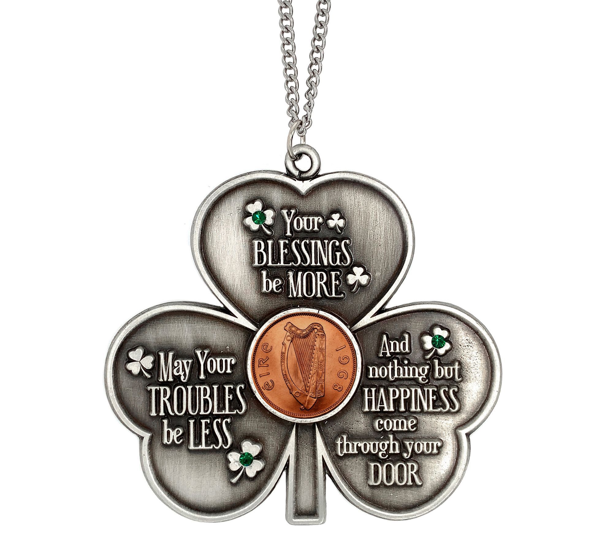 Shamrock Irish Penny House Blessing