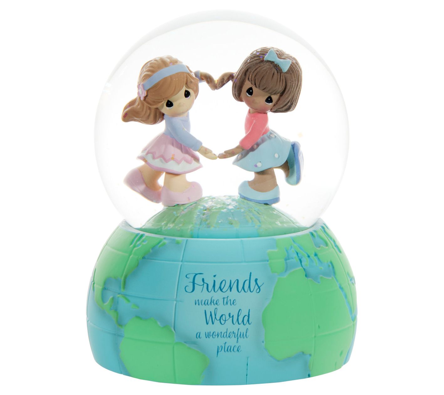 Precious Moments Friends Make The World MusicalSnow Globe