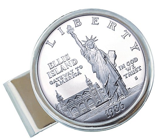 American Coin Treasures Liberty Silver Dollar Money Clip