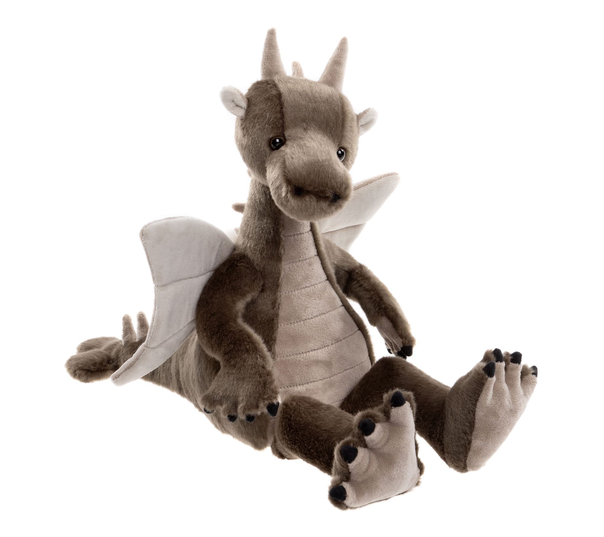 Charlie Bears Clubs 11" Plush Dragon with Club Shaped Tail