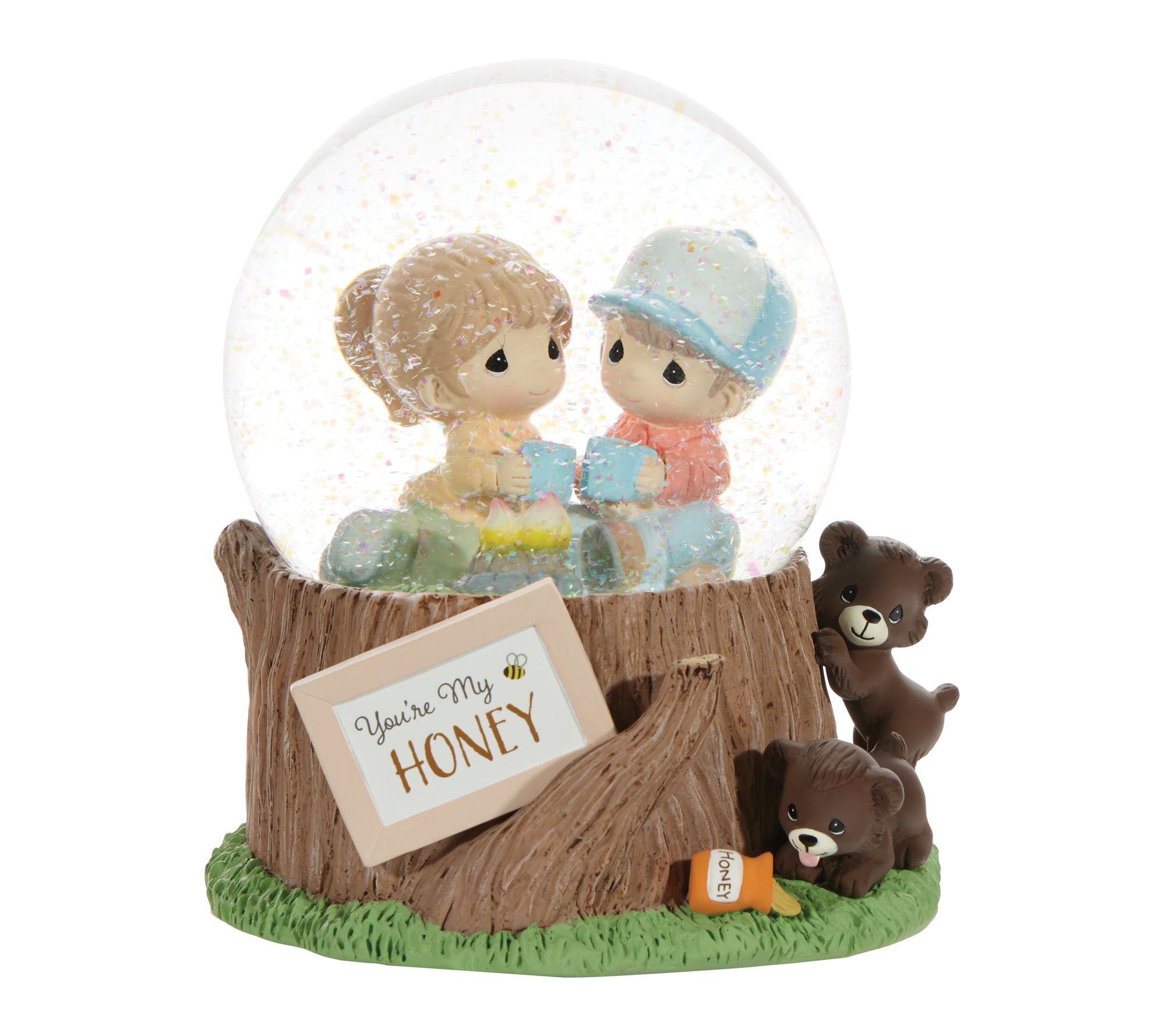 Precious Moments Love Camping Musical Snow Globe