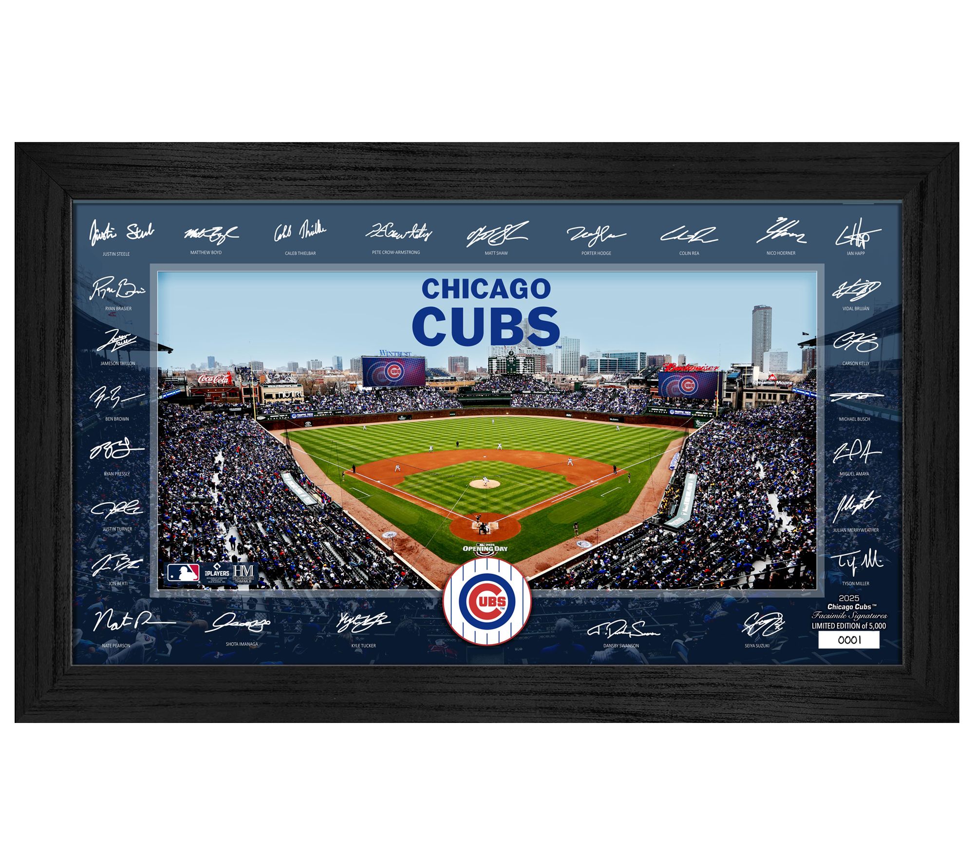 Highland Mint Chicago Cubs 2025 Signature FieldFrame