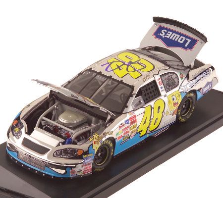 Jimmie Johnson Autographed SpongeBob Platinum Plated Die-Cast Car - QVC.com