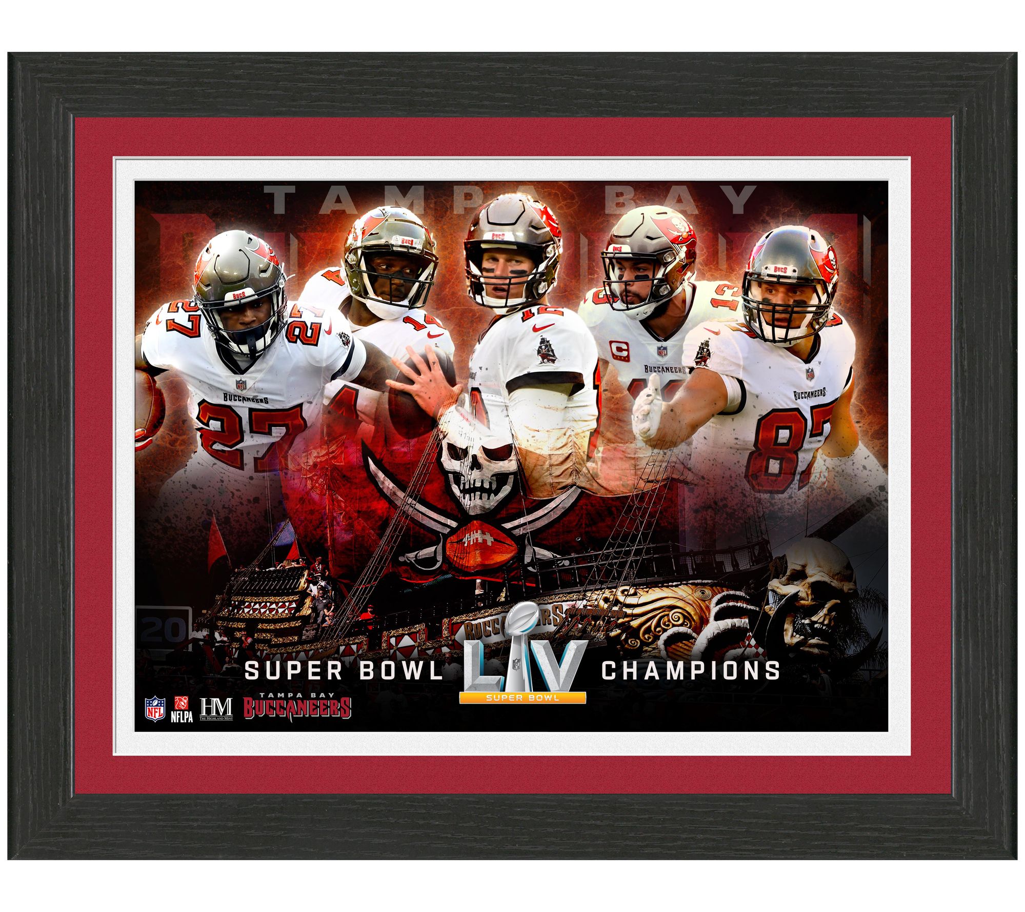 Tampa Bay Buccaneers Framed 20 x 24 Super Bowl LV Champions