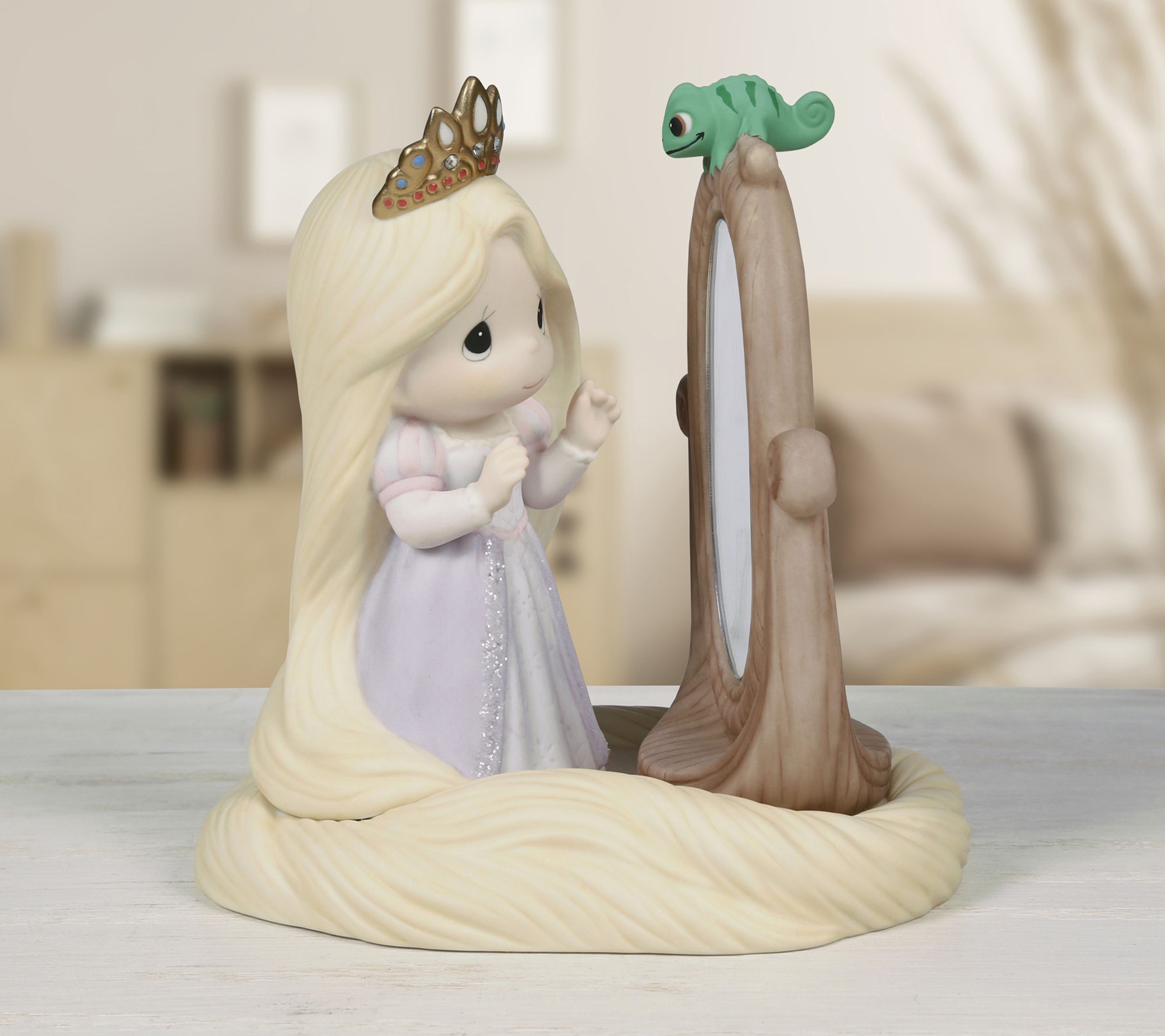 Precious Moments Disney Rapunzel with Mirror Figurine
