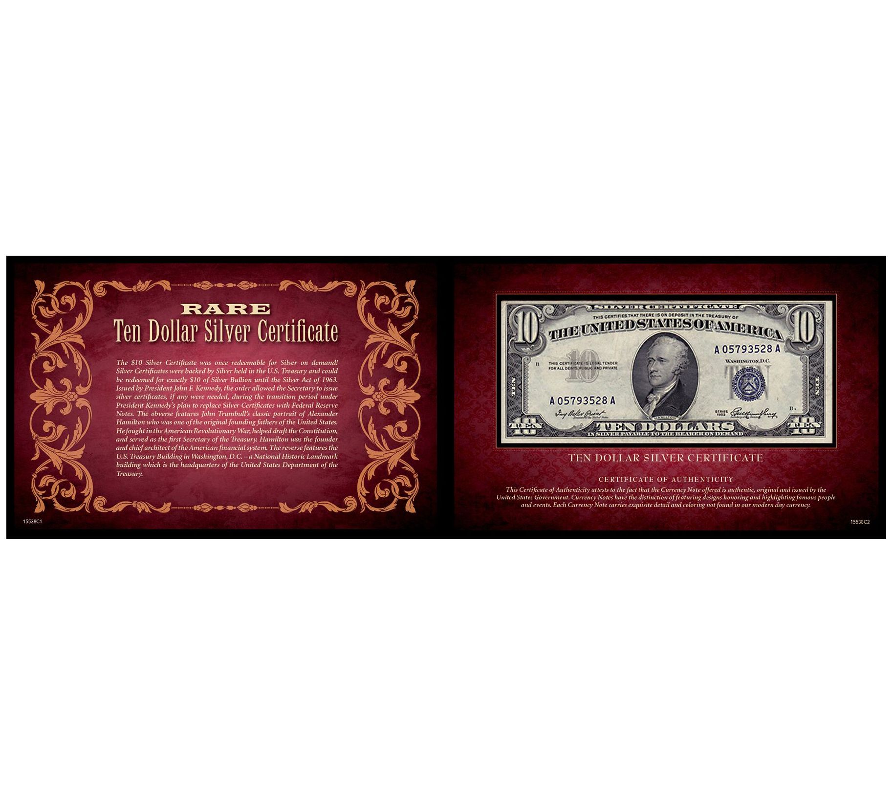 Ten Dollar Silver Certificate Portfolio Unitedes