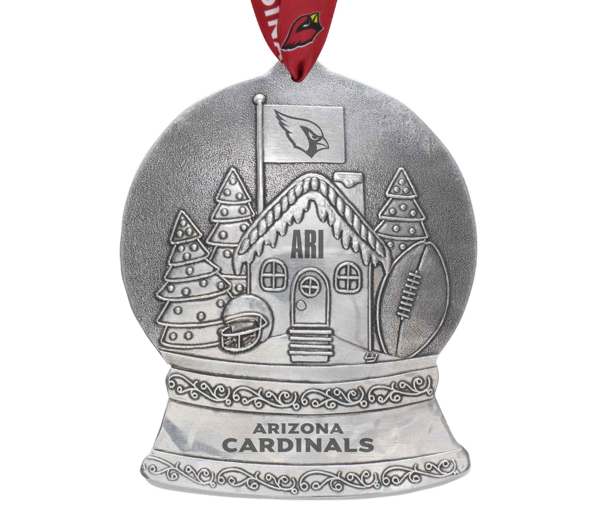 Wendell August NFL Fan House Snow Globe Ornament