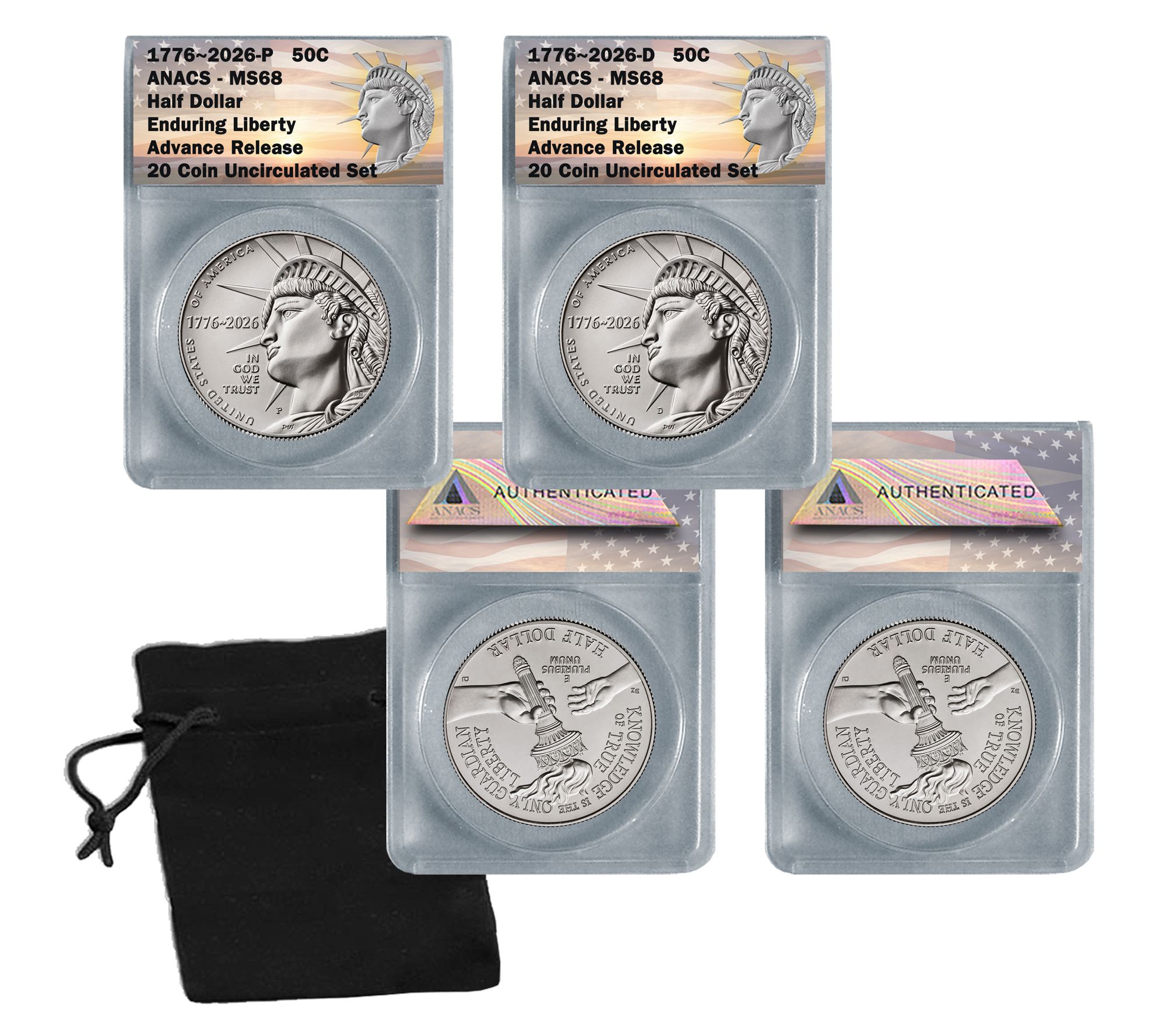 2026 US Mint Set Half Dollars P&D Mints MS68 Advance Release