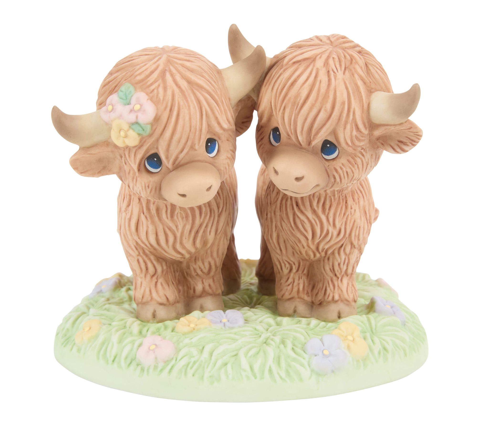 Precious Moments Highland Cow Couple Figurine