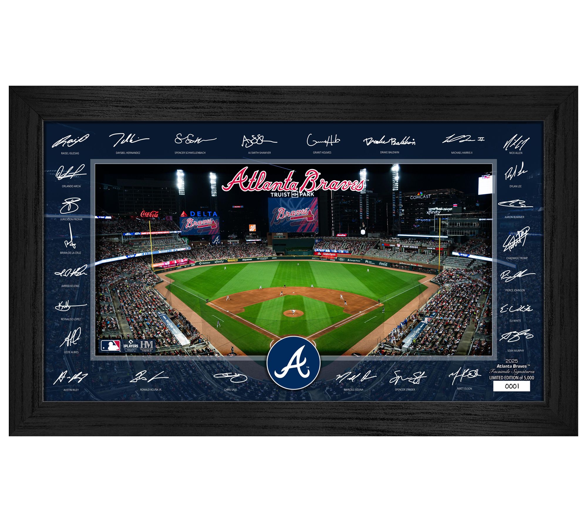 Highland Mint Atlanta Braves 2025 Signature Field Frame
