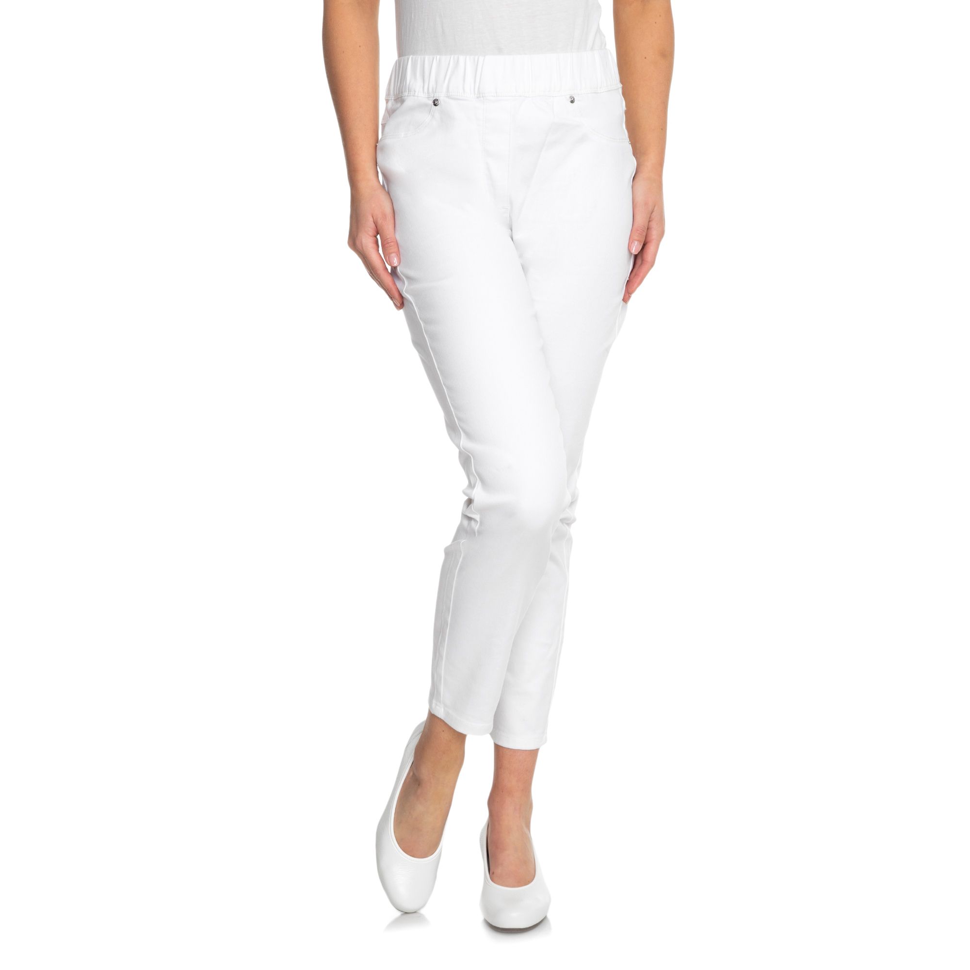 DENIM & CO. Jeggings 7/8-Länge Rundumdehnbund elastische Ware