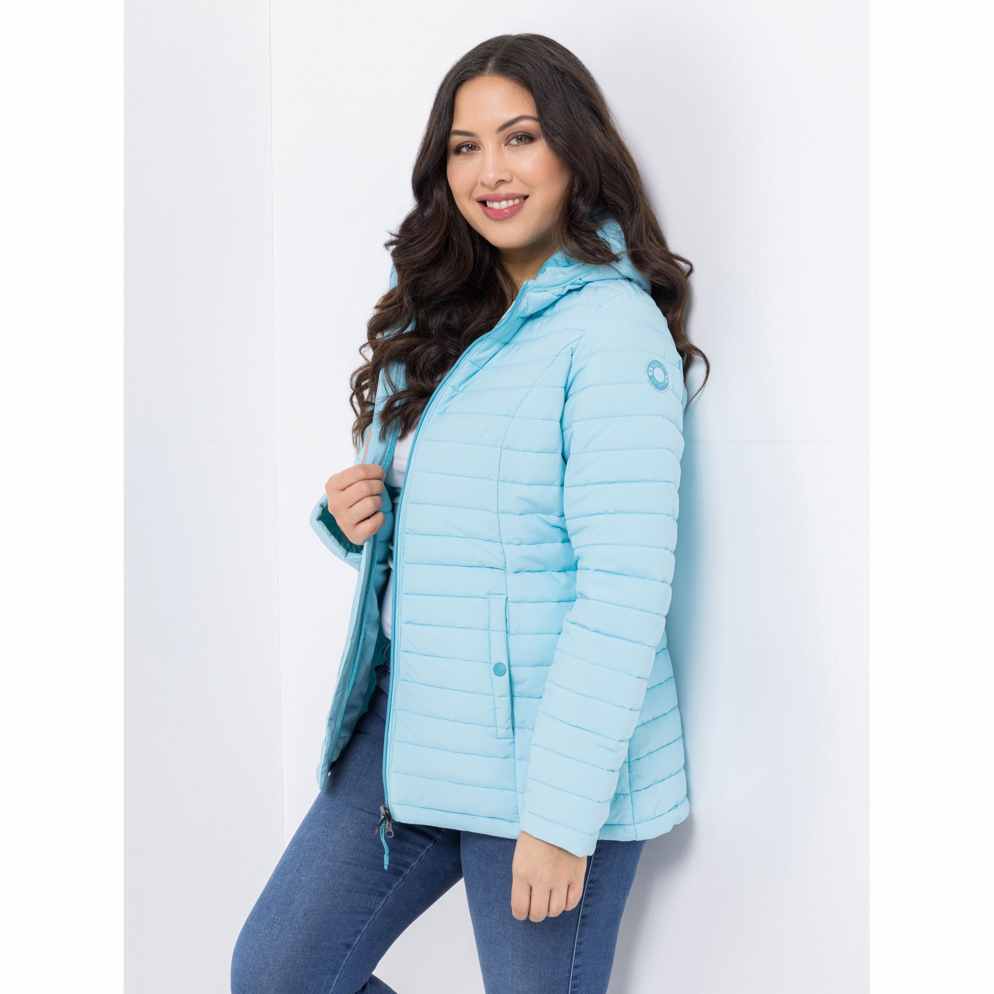 CENTIGRADE ACTIVE Steppjacke wasserabweisend mit Kapuze Kontrastdetails