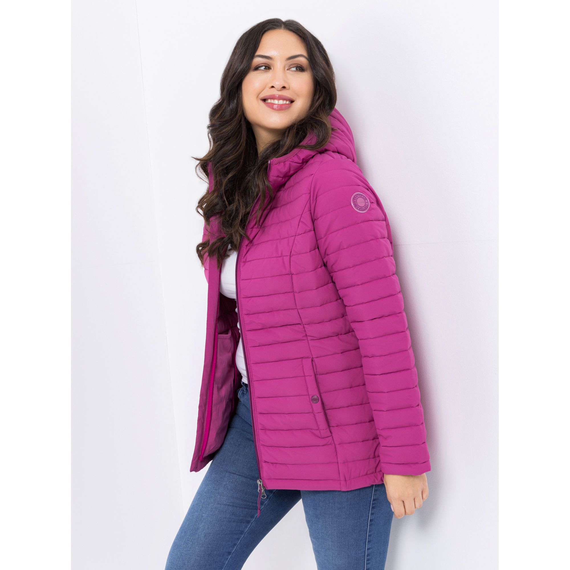 CENTIGRADE ACTIVE Steppjacke wasserabweisend mit Kapuze Kontrastdetails